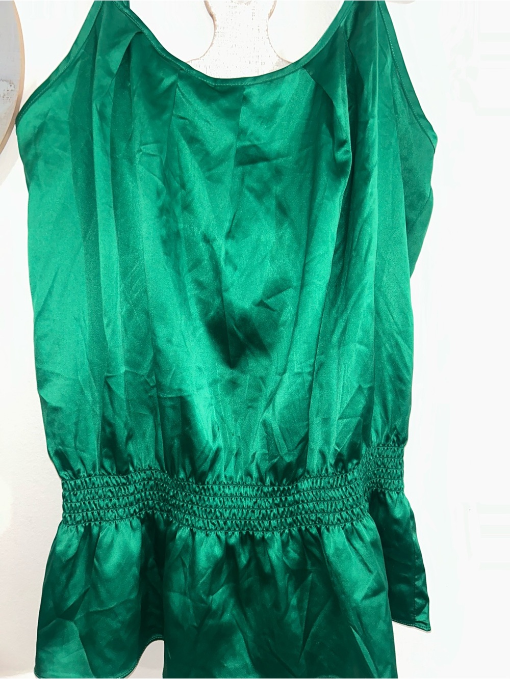 The Limited Satin Emerald Green Tank